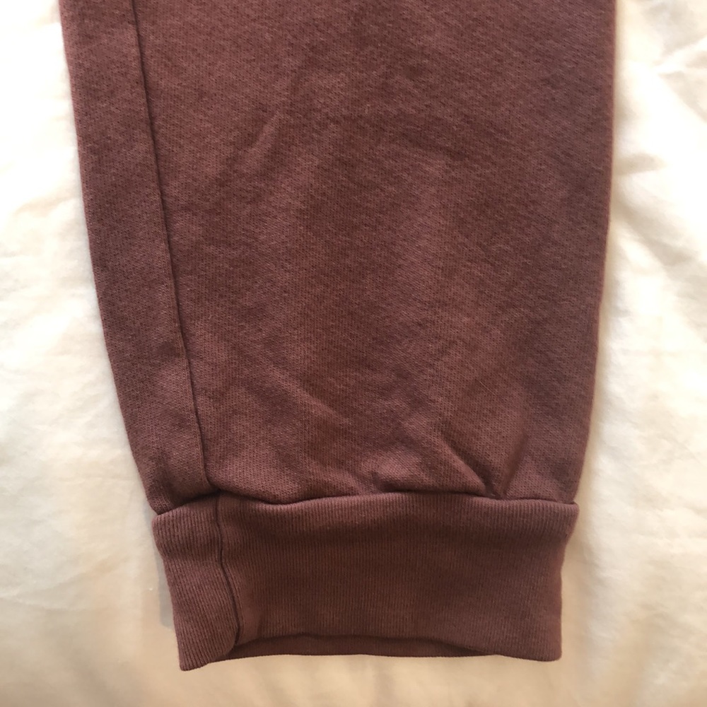 MATE the Label Plum Terry Cotton Joggers - Picture 6 of 6